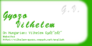 gyozo vilhelem business card